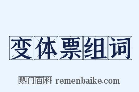 变体票组词是什么意思的图片